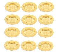 iplusmile 12 Pièces Antique Snack Trays European Style Dessert Plates Small Cake Chargers For Wedding Party Hotel Photography Props