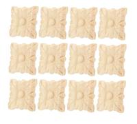 iplusmile 12 pièces Appliques Bois Sculpté Décorations Murales Européennes pour Meubles Portes et Armoires Moulures pour Chambre Vintage et Cottagecore