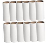 iplusmile 12 Pièces Autocollant Recharge de Rouleaux à Peluches dissolvant de de Chiens Duvet epilateur Vêtements Rouleau d'adhésif Rouleau Pratique Ruban adhésif