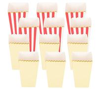 iplusmile 12 pièces Boîte à Popcorn Boîte à Frites et Popcorn avec Motif Décoratif pour Cinéma et