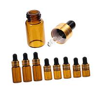 iplusmile 12 pièces Bouteilles Verre avec Pipette de Flacons pour Huiles Essentielles et et Étanches pour Voyage et