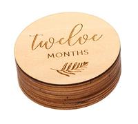 iplusmile 12 pièces Cartes pour Garçon Fille Disques Double Face pour Photos Mensuelles de Accessoires Photographie Né Souvenirs Anniversaire et Shower