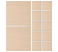 iplusmile 12 Pièces Ébauches de Bois Carrées pour Artistes Pyrographes | Surface Lisse et Uniforme, Angles Droits Nets, pour Déco Maison et Présentations D’œuvres