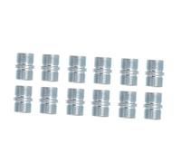 iplusmile 12 pièces Écrous Double Tête Acier pour Connecteurs Étagère Support Résistant et Antirouille Compatible Tubes de Rechange pour Rangement et Stockage