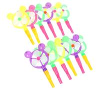 iplusmile 12 pièces Jouets Moulin à Vent Siffleur Plastique Couleurs Bonbons pour Anniversaire Jeux Famille