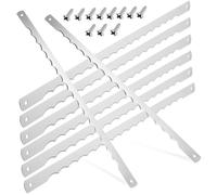 iplusmile 12 Pièces Lames de Scie à Acier Inoxydable Remplacement Dentelé pour Coupe Précise Sécurité Renforcée avec Vis Incluses Outil pour Trancher Au