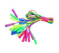 iplusmile 12 pièces Lot de Cordes à Plastique Réglables pour Garçon Fille Poignées Antidérapantes Confortables Durables pour Fitness et Activités Garçon Fille Couleur Couleur Aléatoire