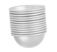 iplusmile 12 pièces Moules Demi-sphères Aluminium Anodisé pour Sels de Bain DIY Moules Professionnels pour Boules de Bain Moyenne Démoulage Facile et Réutilisable