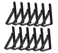 iplusmile 12 Pièces Pince à Nappe Clips De Couverture De Table De Pique- Pinces à Nappe Clips De Supports De Nappe Clips De Table De Pique- Porte-nappes Noir Acier Inoxydable