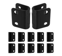 iplusmile 12 Pièces Pince de Fixation du Haut-parleur en Métal Forme en U Noir pour Caissons de Haut-parleur et Installations Audio pour Événements et Salles de Conférence