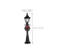 iplusmile 12 Pièces Scale Dollhouse Outdoor Metal Lamp Posts for DIY Garden Decor Vintage Pathway Lights