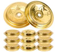 iplusmile 12 pièces Support de Mèches Flottantes Métal Øcm pour Lampe à Huile Bouddhiste Base Disque Flottant pour Lampes à Ghee et Pétrole Décoration Élégante et Fonction Longue Durée