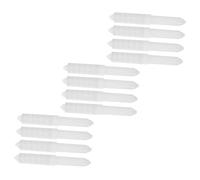 iplusmile 12 Pièces Support Papier Toilette Blanc à Ressort Intégré Tige Plastique pour Remplacement Installation Encastrée Murale pour et Publics Mécanisme pour Rotation