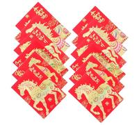 iplusmile 120 Pièces Enveloppes Rouges Chinoises Année Cheval Chanceux Épais Traditionnels pour An Lunaire Fête Printemps Mariage et Anniversaire