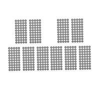 iplusmile 12feuilles Réfléchissants pour Points De Haute Précision pour Optique De Ømm Intérieur Ømm Extérieur pour Numérisation Et Personnels