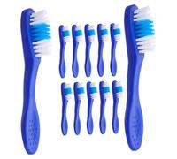 iplusmile 12pièces Brosses à Dents Pour Animaux à Utiliser Doigts Brosses à Dents De Sécurité De Voyage Courtes Pour Établissements De Soins