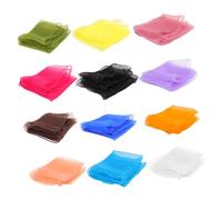 iplusmile 12pièces Écharpes De Danse Unies Et Colorées pour Garçon Fille Écharpes De Spectacle Et Activités Acrobatiques Petites pour Mouvements