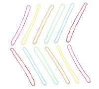 iplusmile 12pièces Lot De Colliers De Fête Plastique Fluo Accessoires Années Et Légers Et Résistants Pour Masquées Et Carnavals