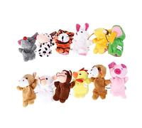 iplusmile 12Pièces Marionnettes à Doigts Animaux de Poupées Résistantes pour Aux Éducatifs pour Fêtes et Activités Familiales