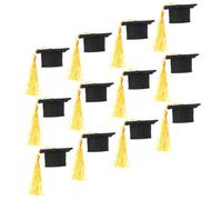 iplusmile 12pièces Mini Casquettes De Remise De Diplôme Bouchons pour Bouteilles De Vin Boisson De Couvercles Décoratifs