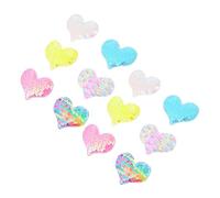 iplusmile 12pièces Pinces Cheveux Garçon Fille Coeur Pailleté Barrette Jolies Pinces Pour Fille Accessoire Style Coiffure