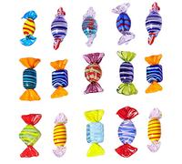 iplusmile 15 pièces Décorations Verre Candy Ornements Colorés pour Mariages et Réunions Familiales Accessoires de Décoration Aléatoire Couleur Aléatoire Couleur Aléatoire