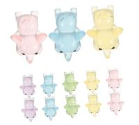 iplusmile 15 Pièces Mini Figurines Élégantes Éléphants Résine Lumineuse pour Décorations DIY et Miniatures Animaux Mignons à Émettre Une Obscurité