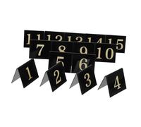 iplusmile 15 Pièces Multi Function Acrylic Table Number Markers Double Sided V Shaped For Restaurant Game Crime Scene Decor Stable