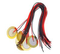 iplusmile 15 pièces Piezo Disc Guitar Pickup Patch Style Easy Install Acoustic Transducer For Instrument Sound Capture Brass Elements
