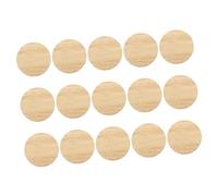 iplusmile 15 pièces Ronds à Peindre DIY Tranches Inachevées avec Bords Lisses Matériel Créatif Portable pour Activités Manuelles Garçon Fille et Décorations