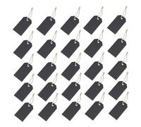 iplusmile 150 ensembles Étiquettes Prix Tableau Ardoise Mini Carré Noir Lot pour Commerce Magasin Bijoux Vêtements Fruits