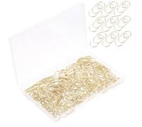 iplusmile 150 pièces Lot de Trombones Métal Forme Cœur Doré Petits Clips Décoratifs pour Documents Marque-pages Créatifs pour Bureau et Maison