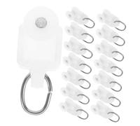 iplusmile 150 Pièces Rideaux Rail Crochets Plastique roulettes Silencieuses pour Glissières de Tringle Patins Résistants pour Coulissage Fluide