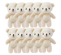 iplusmile 15Pièces Mini Décor Ours Peluche Poupées Miniatures pour Porte Clés et Bricolage pour Sac à et Accessoires