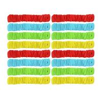 iplusmile 16 Pièces Bandes Élastiques Relais Course à Trois Jambes Sangles Extensibles Colorées pour Jeux Équipe Extérieur Accessoires de Fête Anniversaire et Team Building