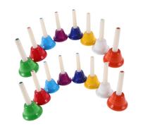 iplusmile 16 Pièces Cloches à Main Colorées avec Notes Diatoniques Instrument Musical pour Garçon Fille Adultes Enseignement Célébrations et Fêtes Familiales