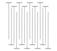 iplusmile 16pcs Porte de Cage à Pigeons en Fer Blanc, Design à Aiguille Unique, Accessoires Polyvalents pour Cages à Oiseaux et Entraînement des Pigeons