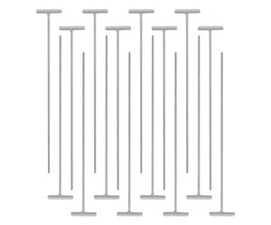 iplusmile 16pcs Porte de Cage à Pigeons en Fer Blanc, Design à Aiguille Unique, Accessoires Polyvalents pour Cages à Oiseaux et Entraînement des Pigeons