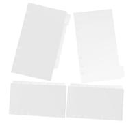 iplusmile 18 feuilles Intercalaires Transparente PVC pour Classeur Séparateurs de Pages Détachables pour Carnet et Cahier Onglets Index pour Organisation Rapide