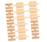 iplusmile 18 pcs Accessoires de Rails de Train de Jouets pour Garçon Fille de Rails Droits Incurvés et Convexes pour Jeu de Construction de Circuits
