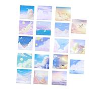 iplusmile 18 pcs Bloc Notes Autocollants Papeterie Étudiante Notes Adhésives Pratiques pour Rappels et Organisation