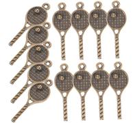iplusmile 18 pcs Lot de Breloques Pendentifs Forme de Raquette de Tennis Vintage Accessoires Légers pour Bijoux DIY Bracelets Colliers Décoration Rétro
