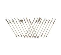 iplusmile 18 pcs Miniature Zinc Alloy Chinese Ancient Arms Set High Realism Metal Ornaments for Home Decor and Collectors Compact Display Miniature Alloy Arms Adornments