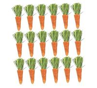 iplusmile 18pièces Jouets De Dentition pour Petits Animaux Bâtons Forme De Carotte pour Lapins Et Hamsters Accessoires Naturels De Cage pour Rongeurs