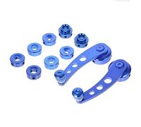 iplusmile 1ensemble Poignées De Crank Universelles Aluminium Pour Fenêtres De Voiture Bleu Accessoires De Portes Remplacement Des Manivelles De Fenêtre Inclus Clip De Montage Et