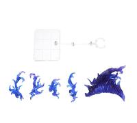 iplusmile 1ensemble Support De Présentation Transparent pour Figurines De Supports Flexibles avec Effets De Flammes pour Modèles De Jouets pour Expositions Et Mises Scène