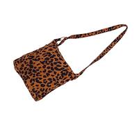 iplusmile 1Pièce Sac à Bandoulière Léopard Côtelé pour Femme Pochette Mode Ajustable pour Shopping et Sorties