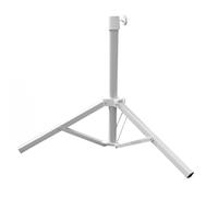 iplusmile 1pièce Support Parasol de Plage Triangulaire Blanc Base Solide et Stable pour Ombrelle Extérieur Fixation Professionnelle Antivents pour Balcon Terrasse et Plage