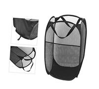 iplusmile 1pièces Panier Linge Pliable Pour Vetements Pantalons Soutien-gorge Maille Respirante Noir Poignées Facile Rangement