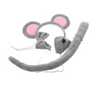 iplusmile 2 Ensembles Bandeaux Oreilles de Souris pour Garçon Fille Costume Animal Doux et Confortable Accessoires Kawaii Réutilisables pour Fêtes Anniversaire et Halloween